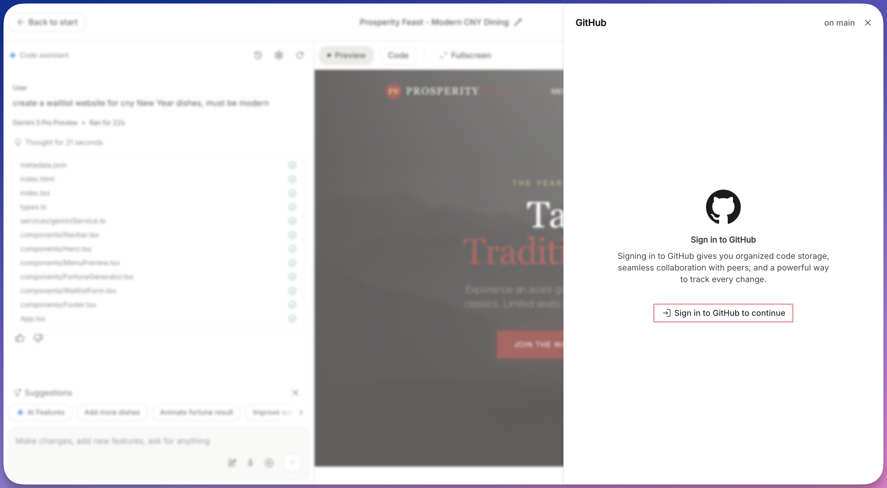 Sign In Github (If you didn't done it before)