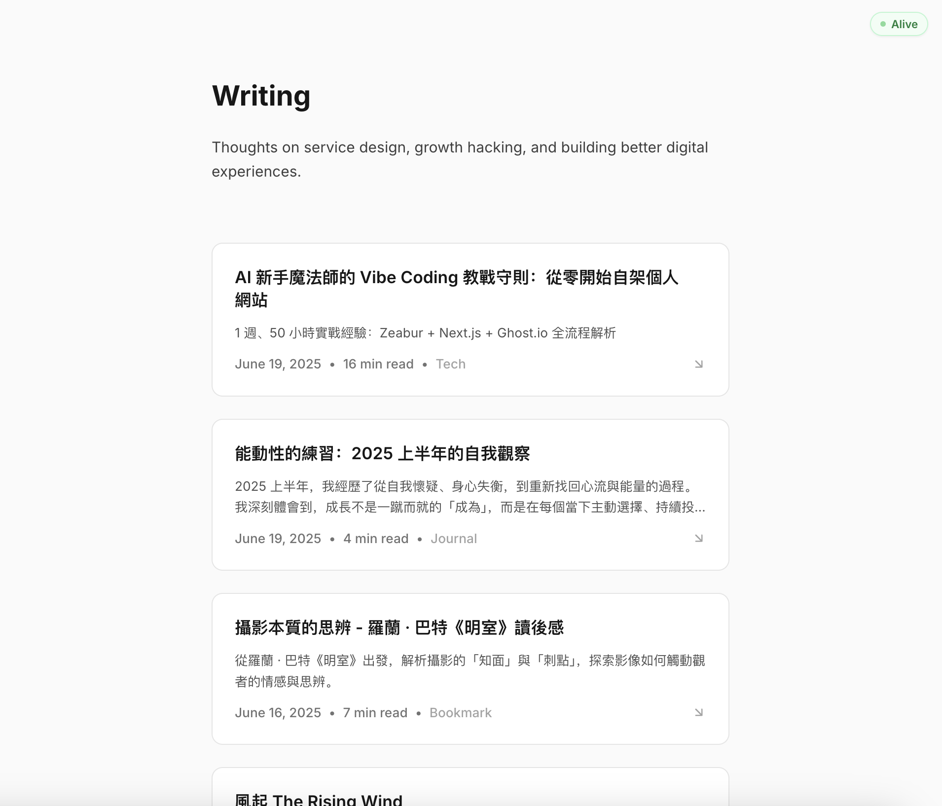 Article category filter