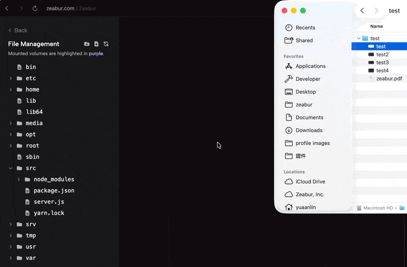 Upload a single file