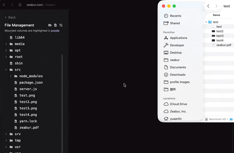 Upload an entire folder