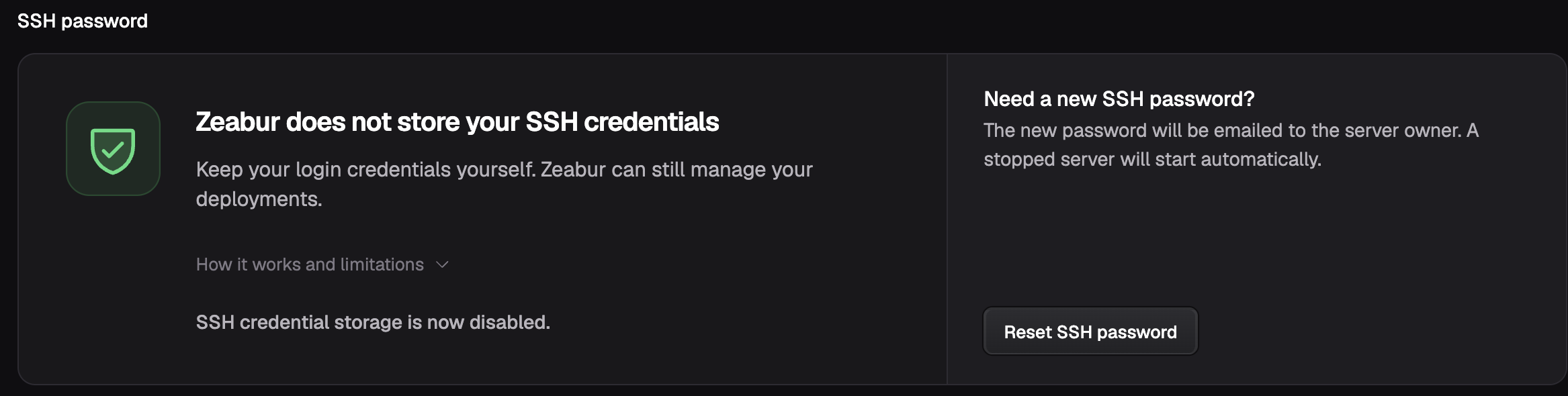Credentials removed successfully