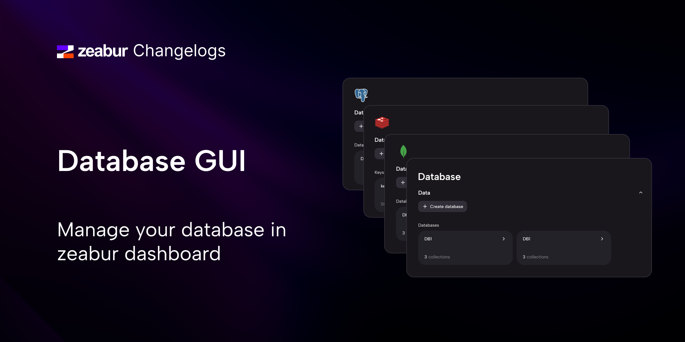 Database Operations in Dashboard