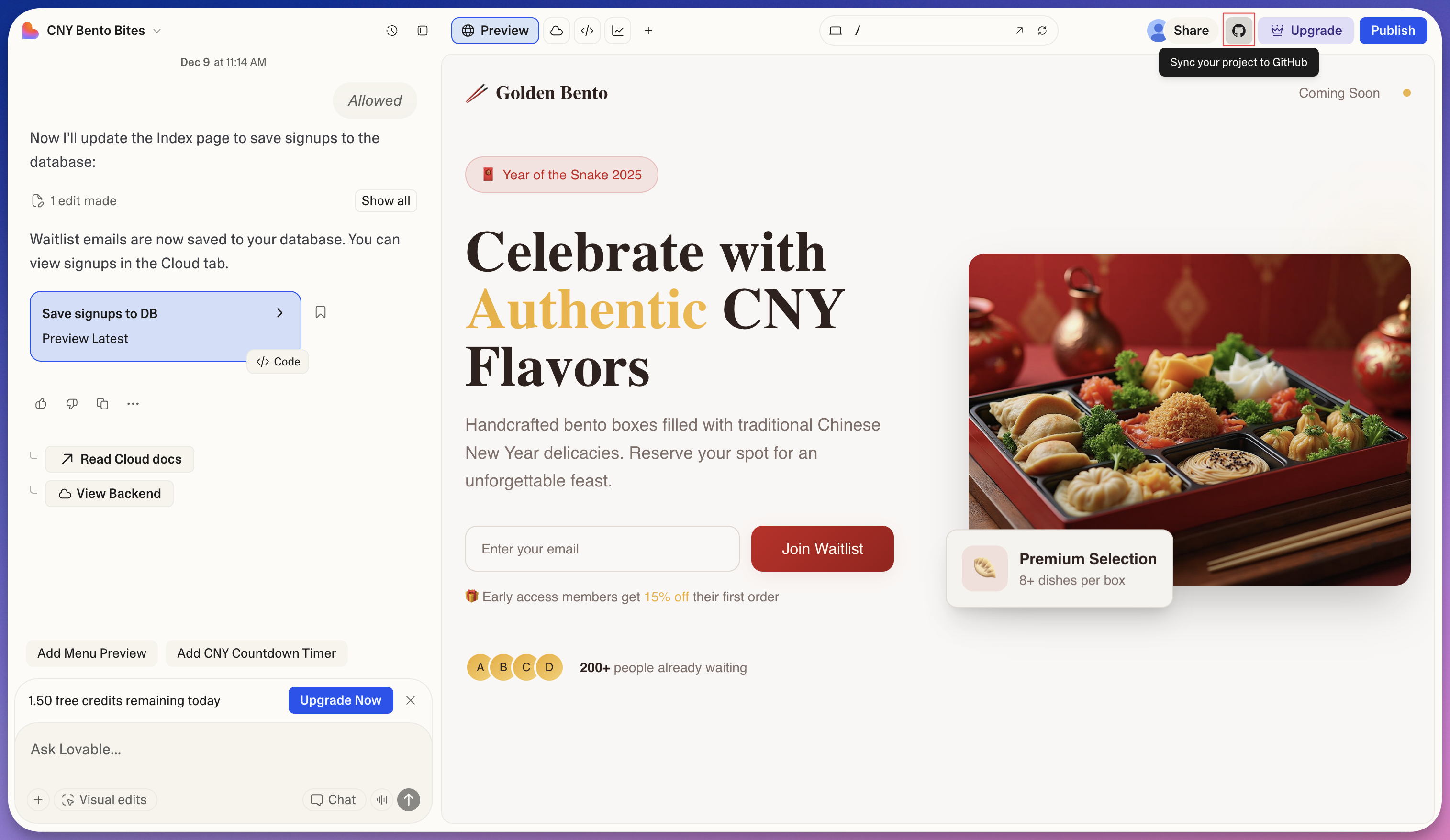 Sync Project with Lovable
