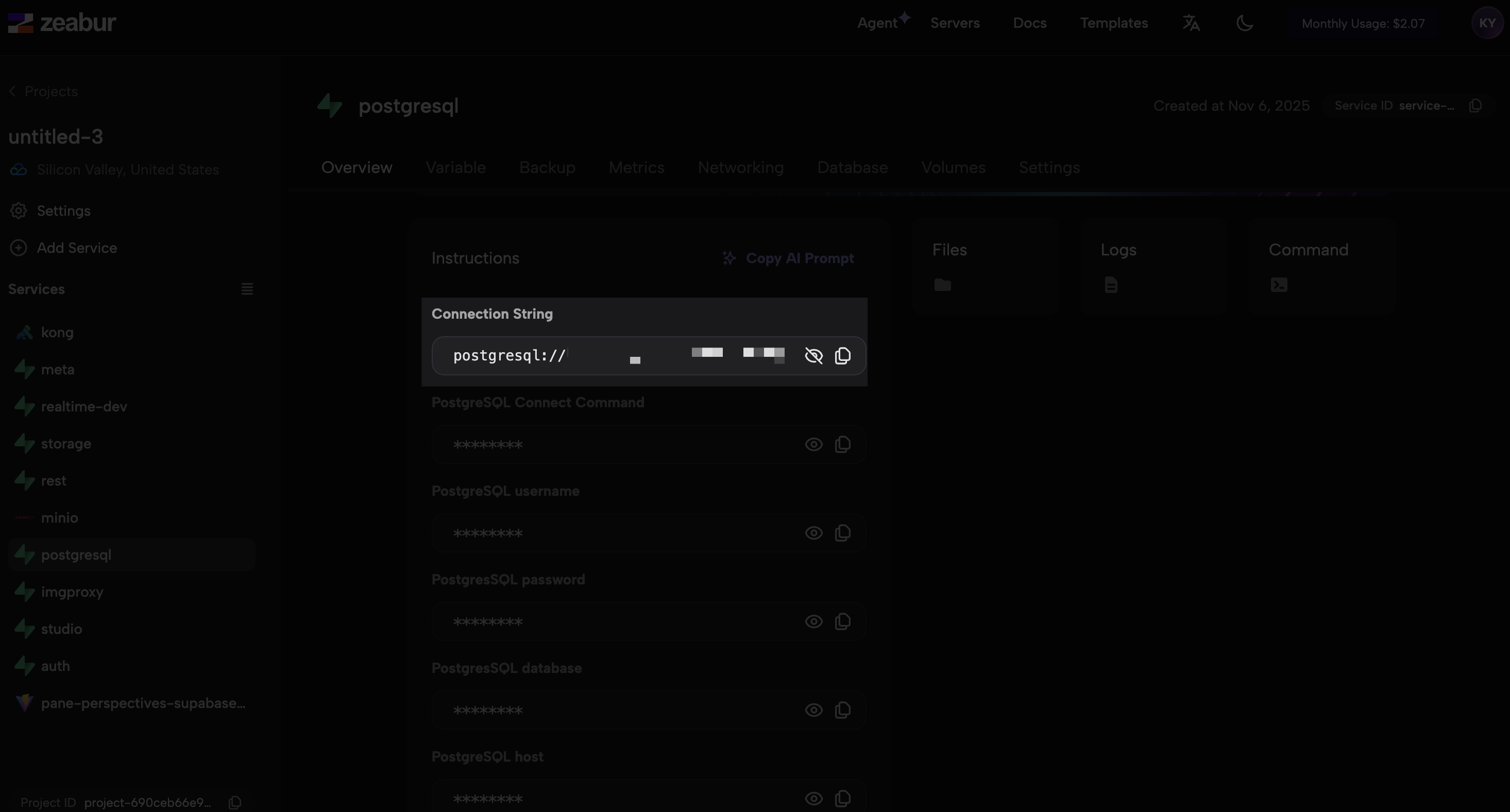 PostgreSQL Connection String